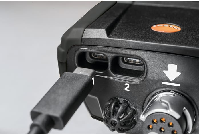 Conector TUC para sondas digitales en el testo 300