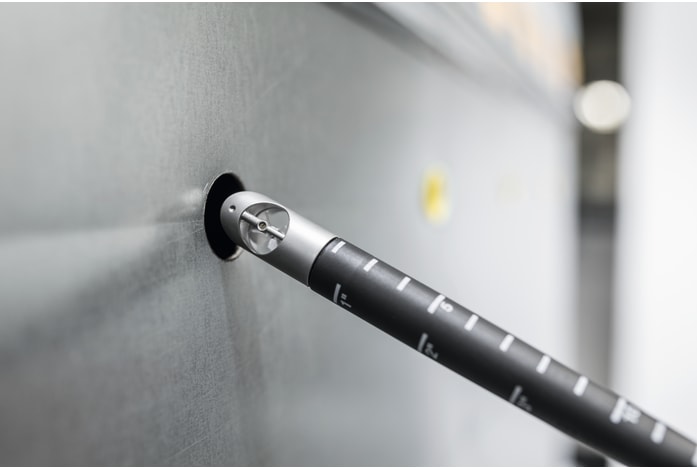 Vane probe (&Oslash; 16 mm) with scaled telescope