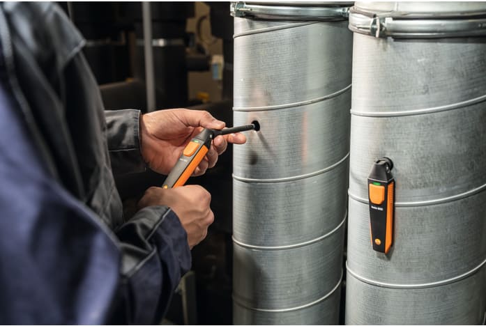 application testo Smart Probes AC &amp; Refrigeration Test &amp; Load Kit