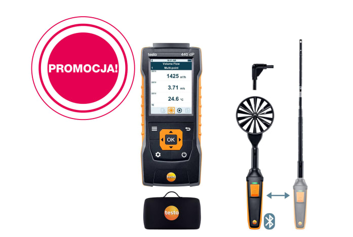 testo 440 Delta P Air Flow ComboKit 1 with Bluetooth®