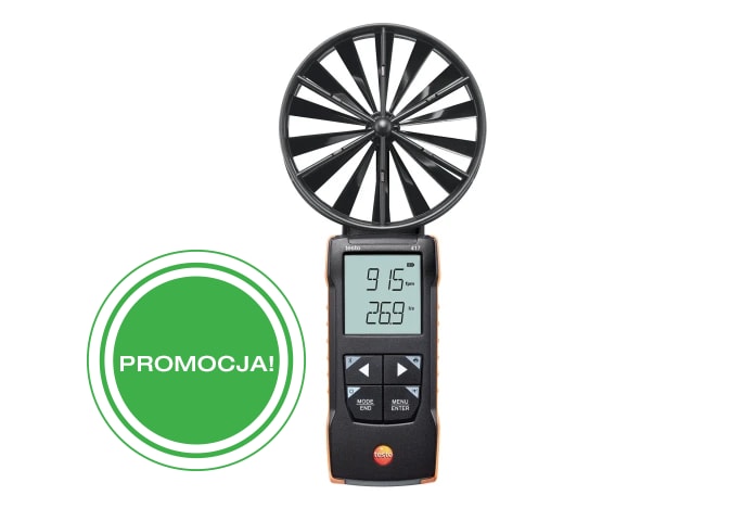 testo 417 - anemometr wiatraczkowy