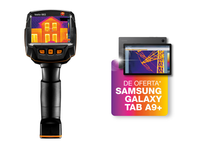 Câmara termográfica testo 883-2 com tablet de oferta
