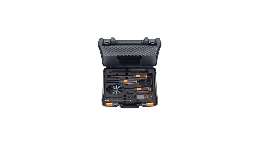 Mallette pour la mesure du débit volumétrique pour le testo 440