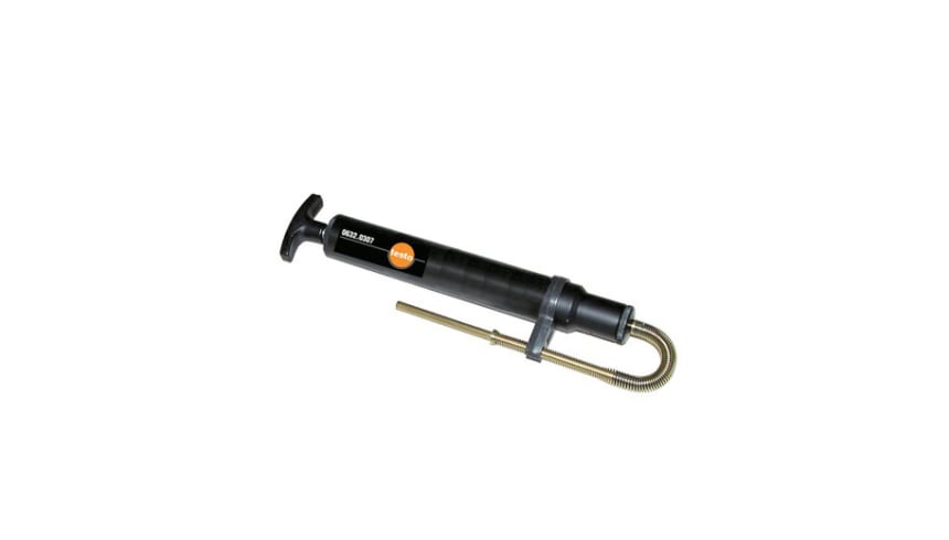 Smoke tester with oil, soot sheet, for measuring soot in flu...