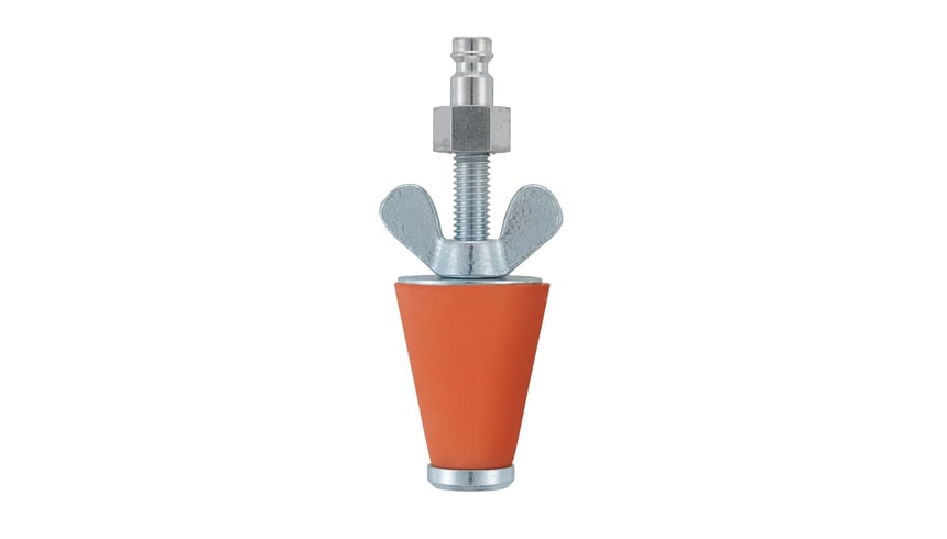 Conical test stop