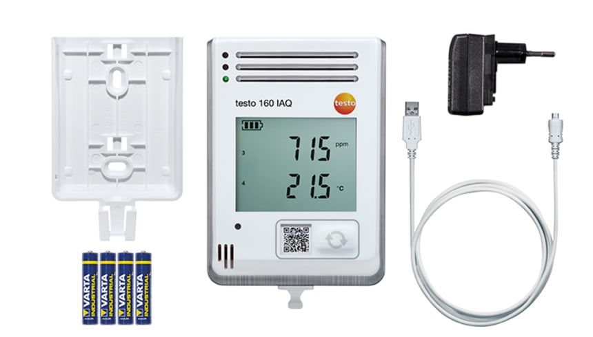contenu de la livraison de testo 160 IAQ