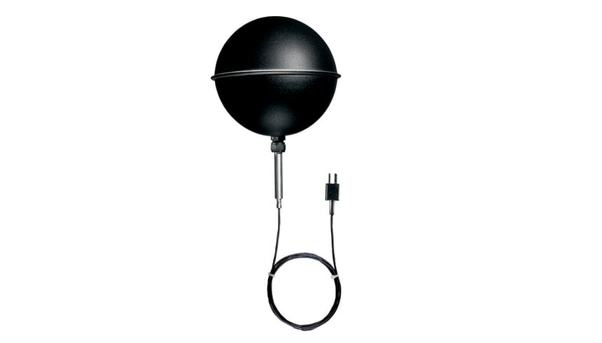Globe-Thermometer ~ 150 mm, TE Typ K, zum Messen der Strahlung
