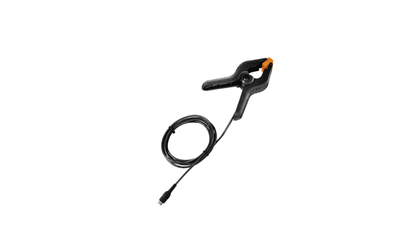 Clamp probe with NTC temperature sensor for measurements on pipes (Ø 6-35 mm)