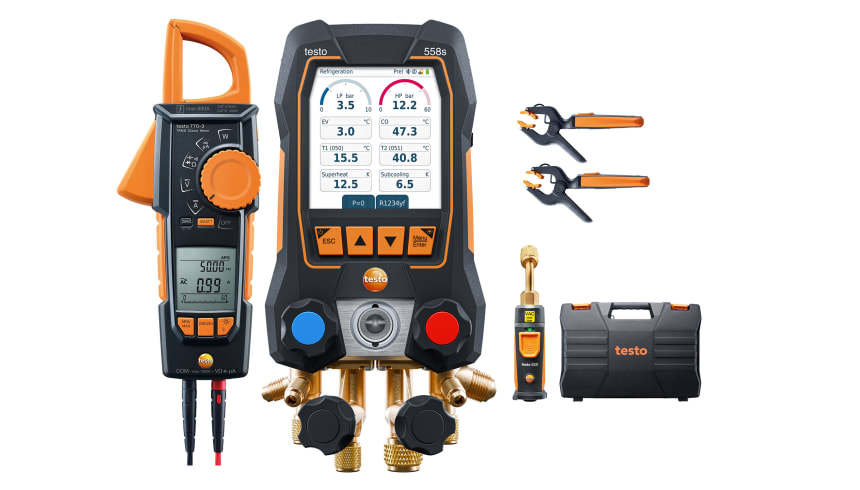 testo 558s Smart Vacuum Kit with clamp mete