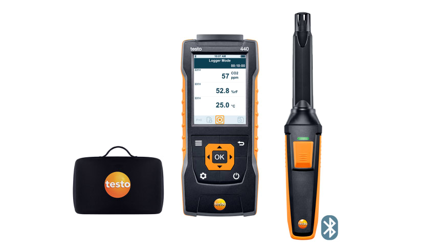 Set de CO2 testo 440 con Bluetooth®