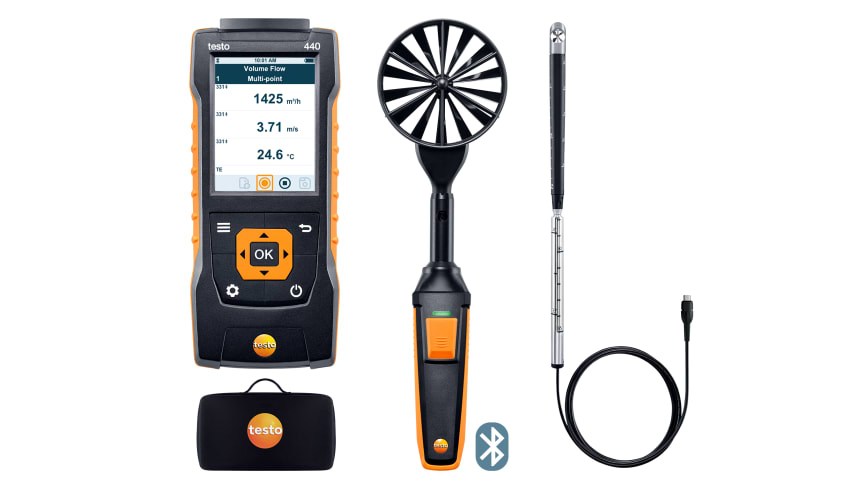 Set combinado para caudal 2 testo 440 con Bluetooth®