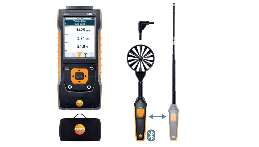 Set combinado 1 para caudal testo&nbsp;440 delta P con Bluetooth&reg;