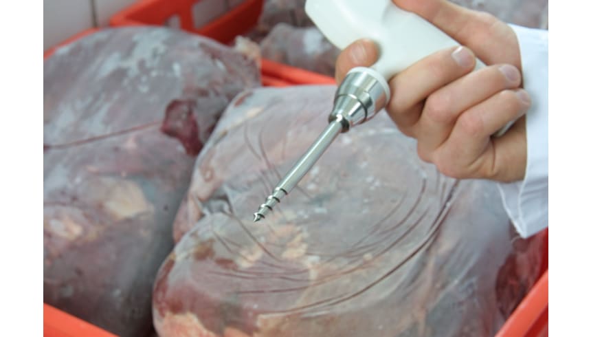 Mesure de la température dans les produits congelés avec thermomètre testo 105