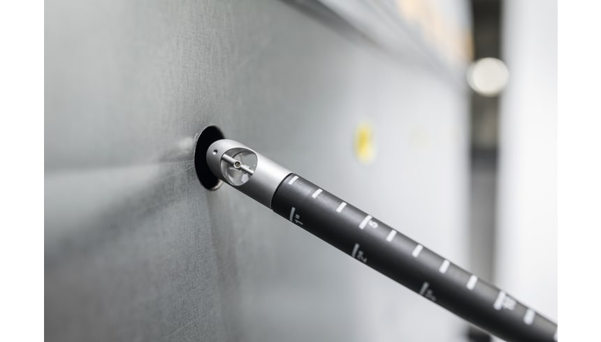 Vane probe (Ø 16 mm) with scaled telescope