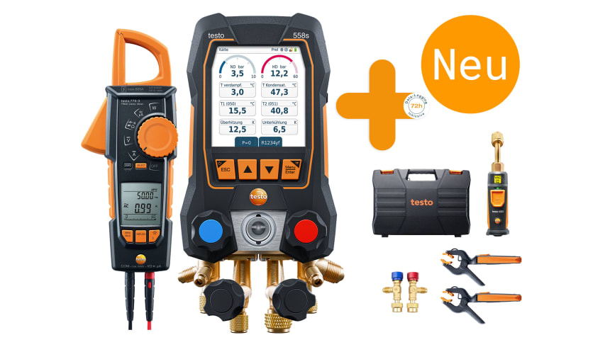 testo 558s Smarte Vakuum Set mit Stromzange