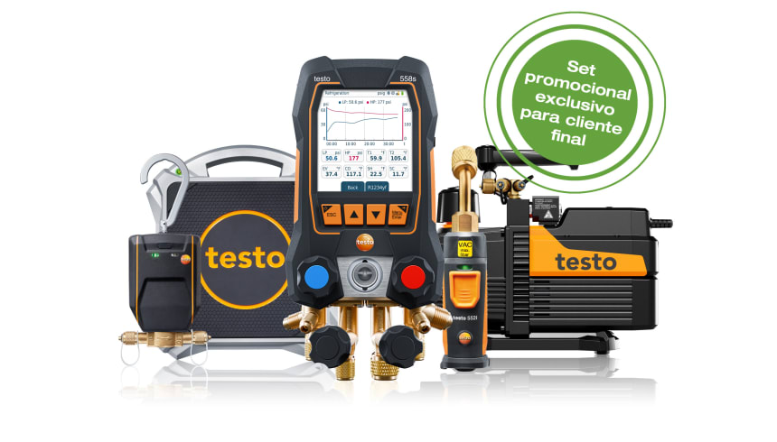 Set Pro para instaladores AC/Bomba de calor y frigoristas.