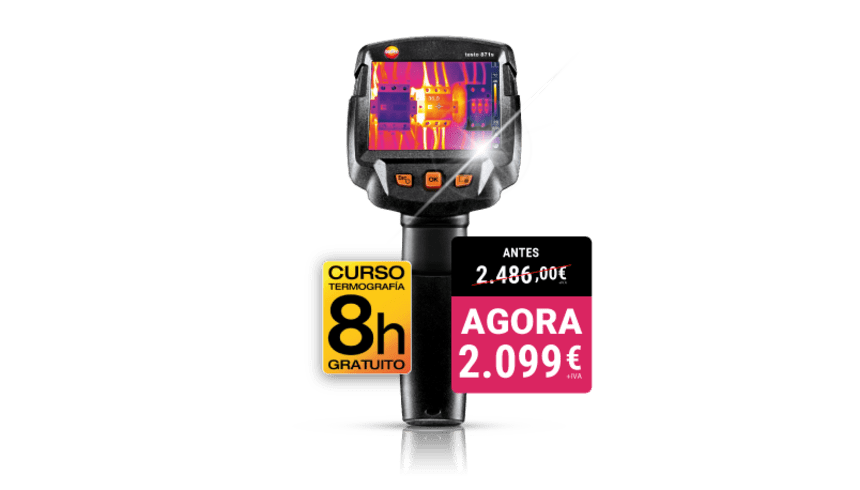 C&acirc;mara termogr&aacute;fica testo 871s em promo&ccedil;&atilde;o