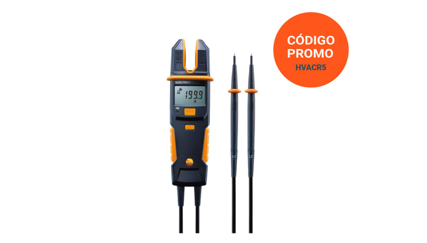 Comprobador de corriente y tensi&oacute;n testo 755-1 en promoci&oacute;n