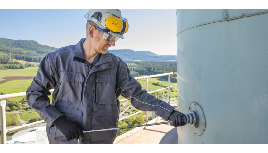 Sonda industrial del testo 350 en chimenea