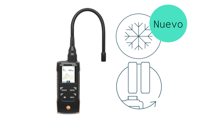 Set detector de fugas testo 515 Ex