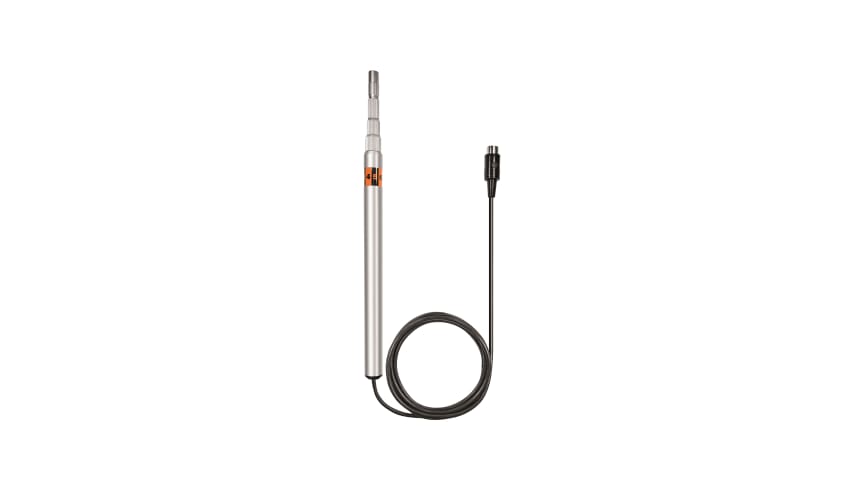 Professional telescopic handle for plug-in vane probes