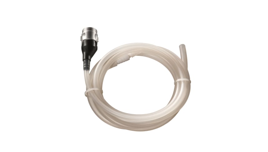 Hose connection set for separate gas pressure measurement