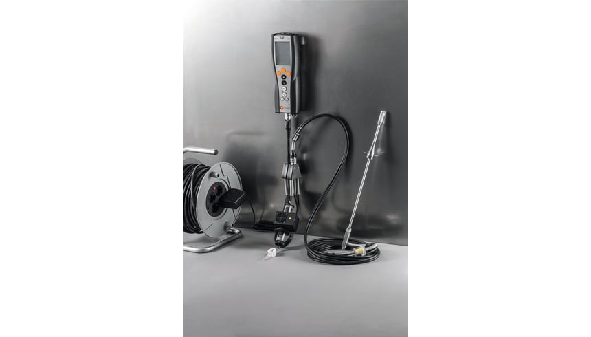 External sample gas conditioner and flue gas analyzer testo 340