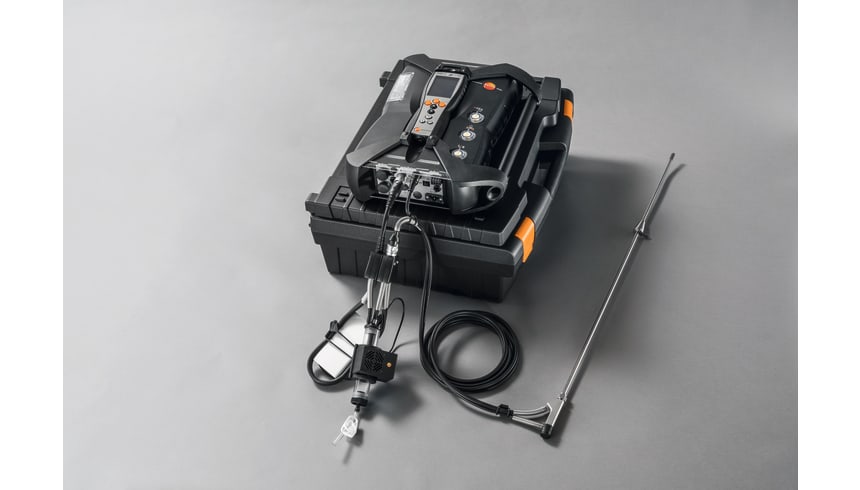 External sample gas conditioner and flue gas analyzer testo 350