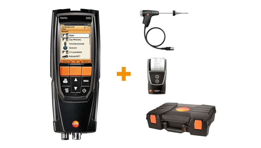testo 320 flue gas analysis set