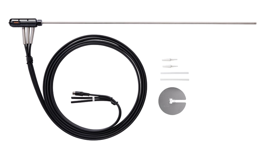 Pitot tube, stainless steel, 750 mm