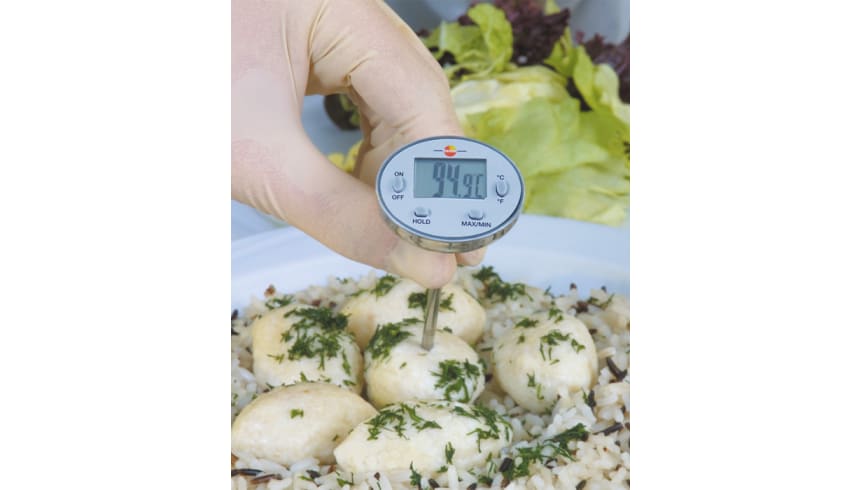 Waterproof mini probe thermometer application