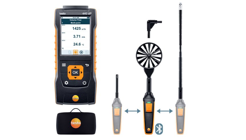 testo&nbsp;440 Delta P Air Flow ComboKit 2 with Bluetooth&reg;