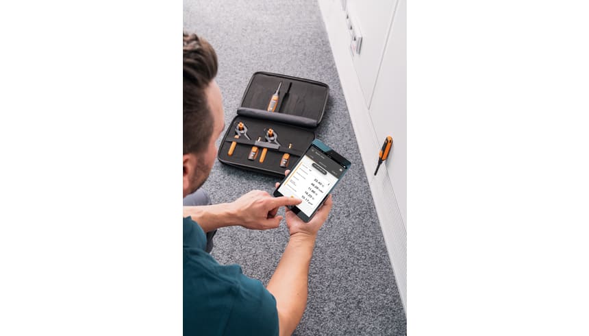 application testo Smart Probes HVAC kit
