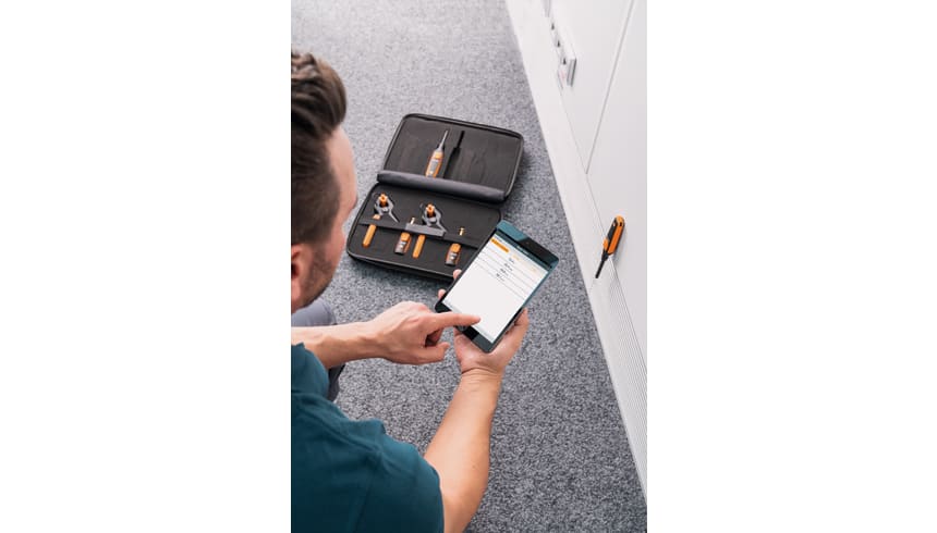 application testo Smart Probes AC &amp; Refrigeration Test &amp; Load Kit