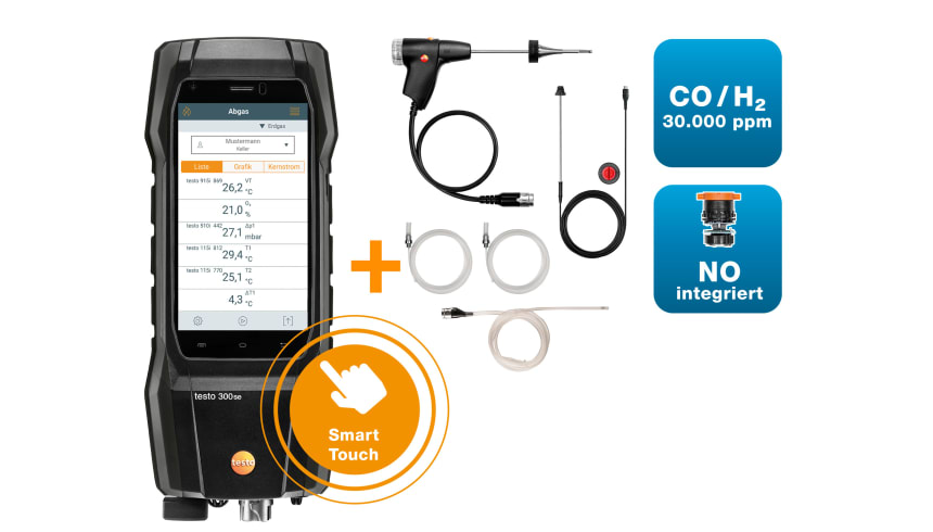 testo 300 SE Longlife Set NO inkl. BT&reg; Connector
