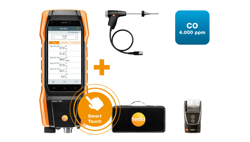 testo 300 NEXT LEVEL kit 2 with printer