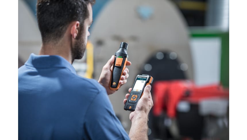 Detection of carbon monoxide in indoor areas with CO probe and testo 440