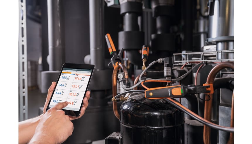 application testo Smart Probes HVAC/R Complete Kit