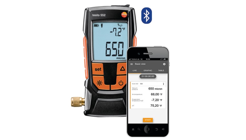 testo 552 vacu&uuml;mmeter