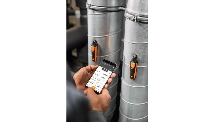 application testo Smart Probes AC &amp; Refrigeration Test &amp; Load Kit