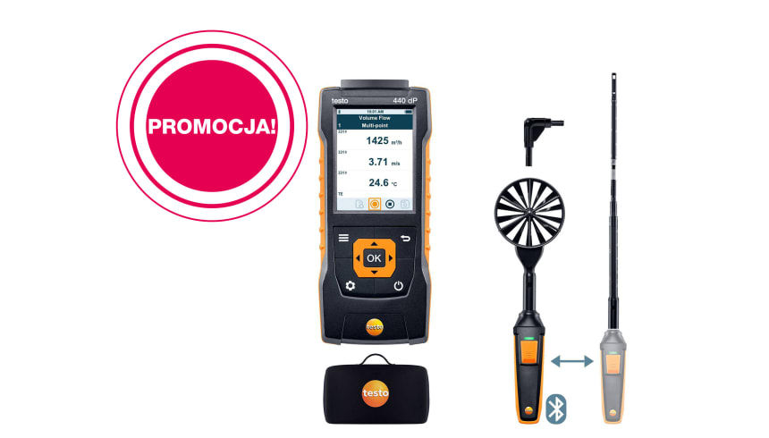 testo&nbsp;440 Delta P Air Flow ComboKit 1 with Bluetooth&reg;