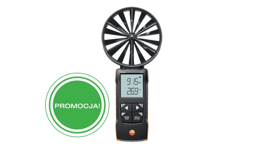 testo 417 - anemometr wiatraczkowy