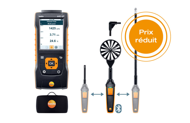 testo 416 - Anémomètre à hélice