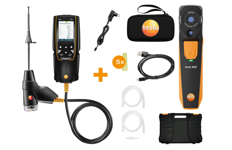 Set testo para t&eacute;cnicos de calefacci&oacute;n