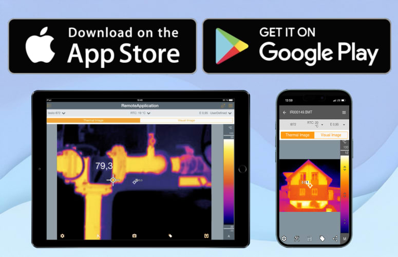 App testo Thermography para iOS y Android