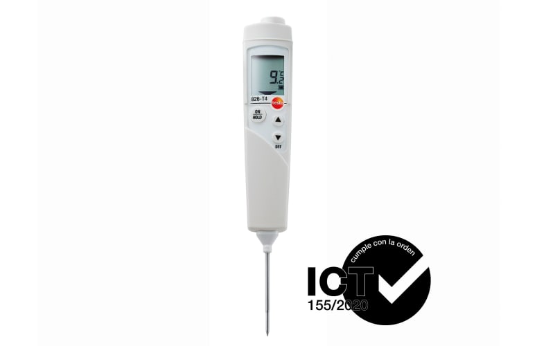 Term&oacute;metro de pincho con homologaci&oacute;n ICT testo 826 T4
