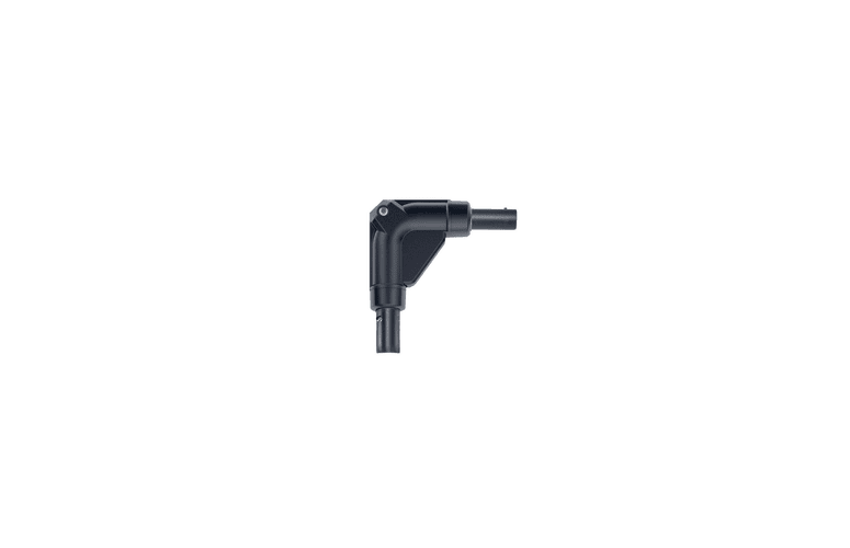 90&deg;-Winkel zum Anschluss von Fl&uuml;gelrad-Sonden (&Oslash;100 mm) mit universellem Handgriff