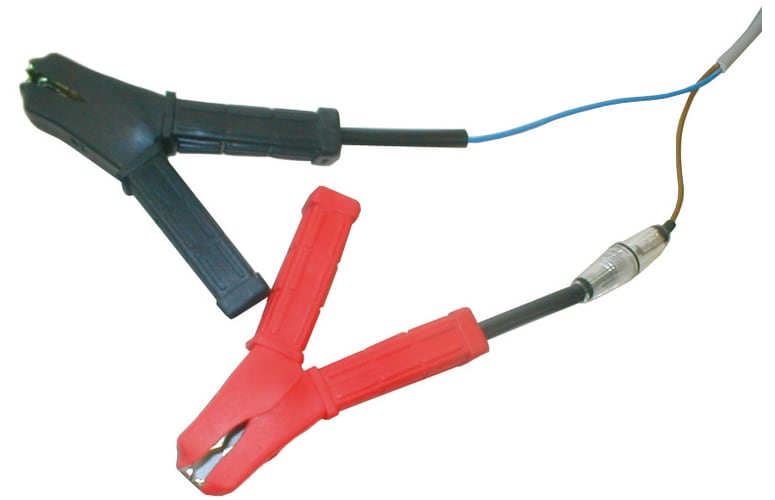 Cable with battery terminals and adapter