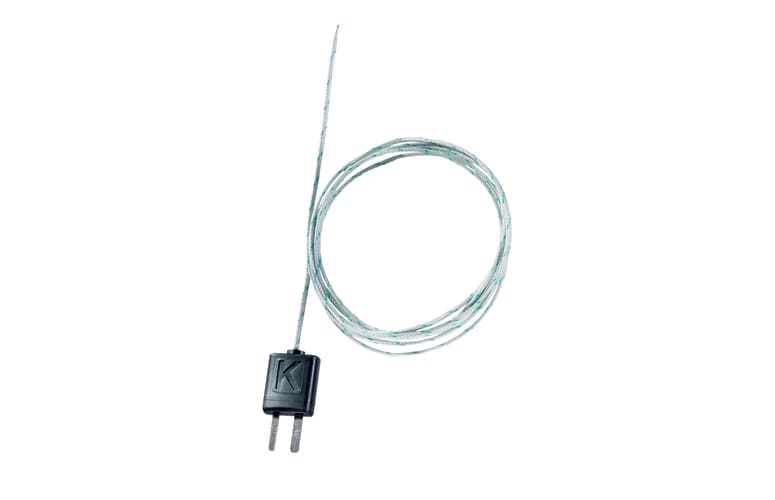 Thermopaar mit TE-Stecker, flexibel, L&auml;nge 1500 mm