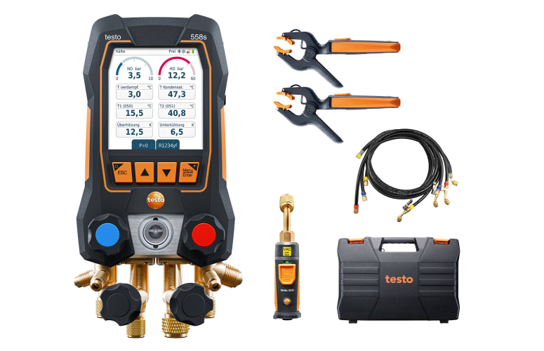 testo 558s Smart Vakuum Set mit F&uuml;llschl&auml;uchen